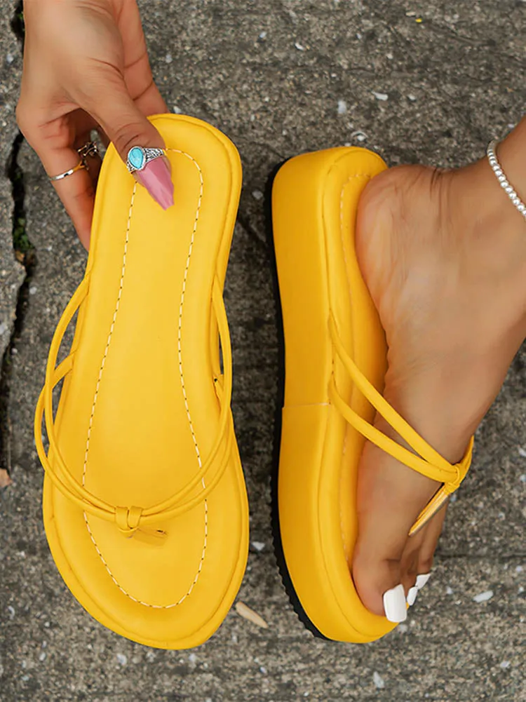 Amozae-Beach Thick Sole Flip-Flops