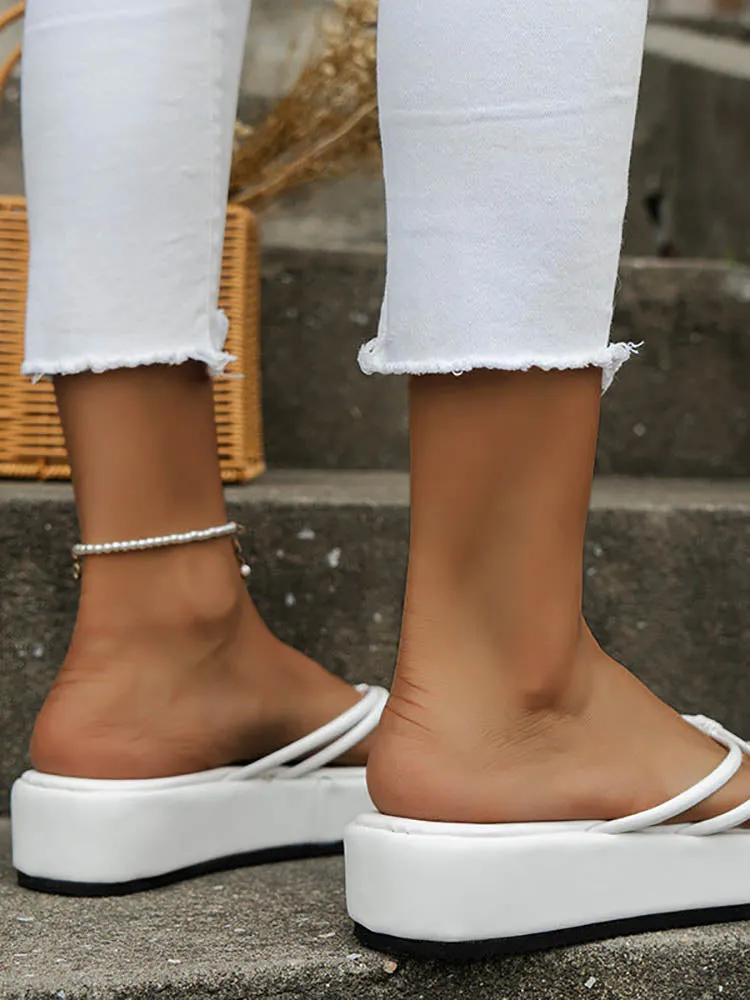 Amozae-Beach Thick Sole Flip-Flops