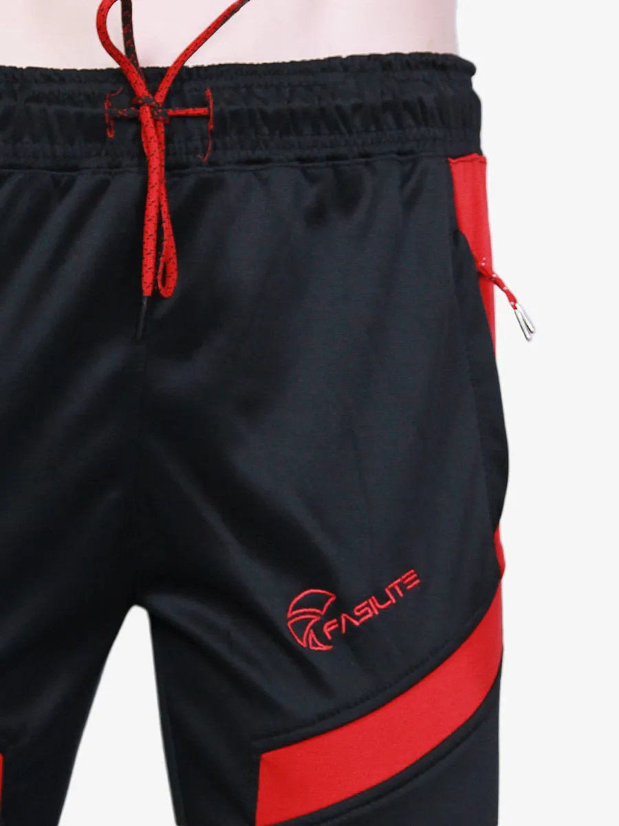 Bolt - Three Quarter Shorts - Black / Red