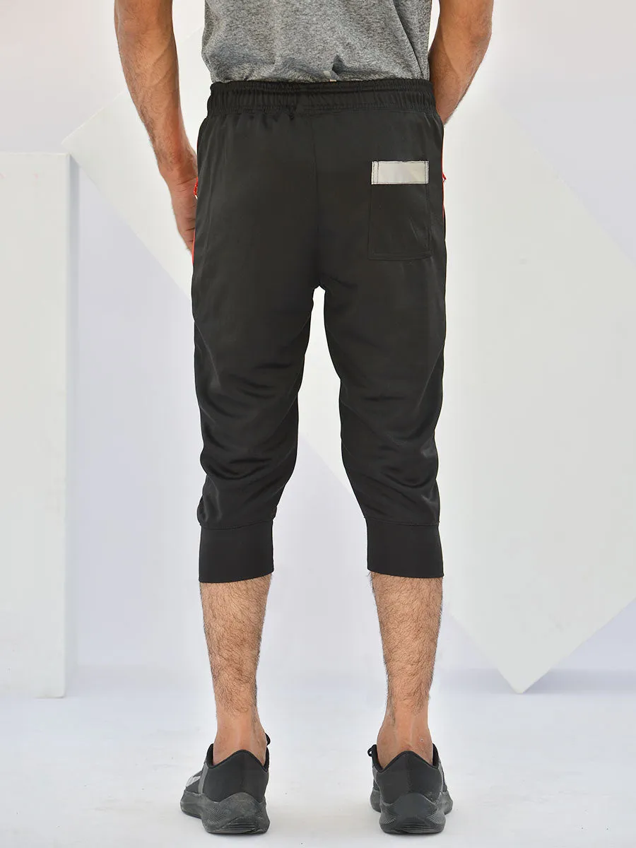 Bolt - Three Quarter Shorts - Black / Red