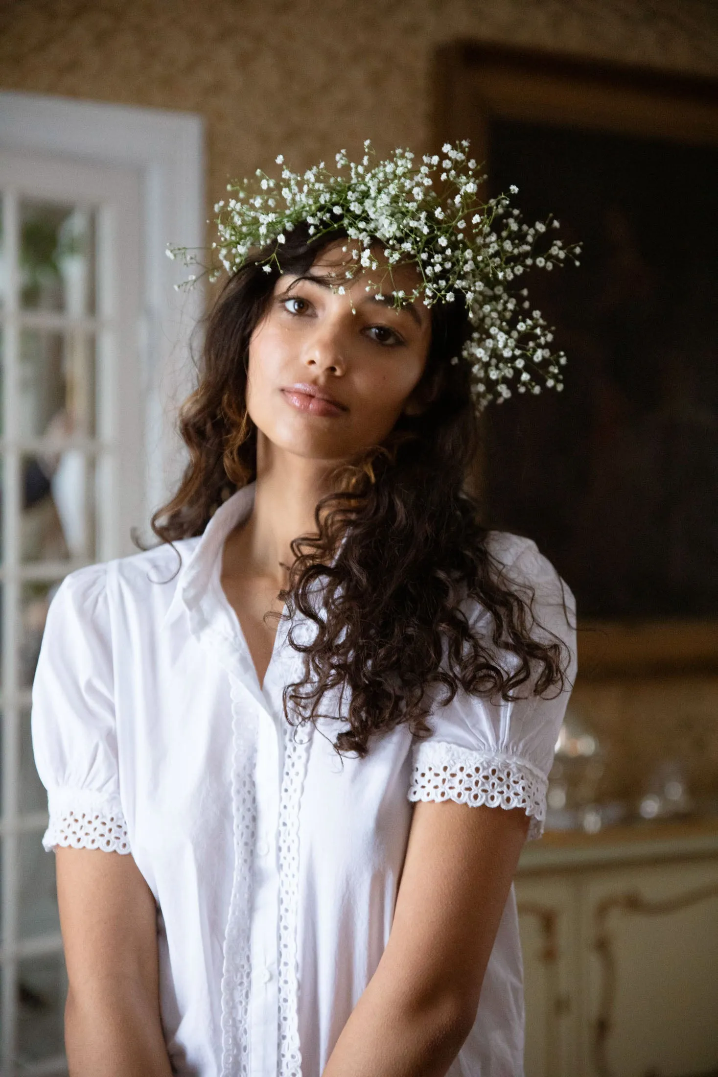 Capri Blouse - White