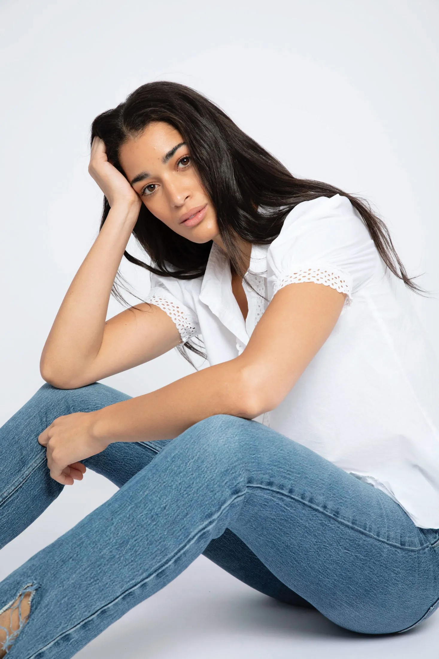 Capri Blouse - White