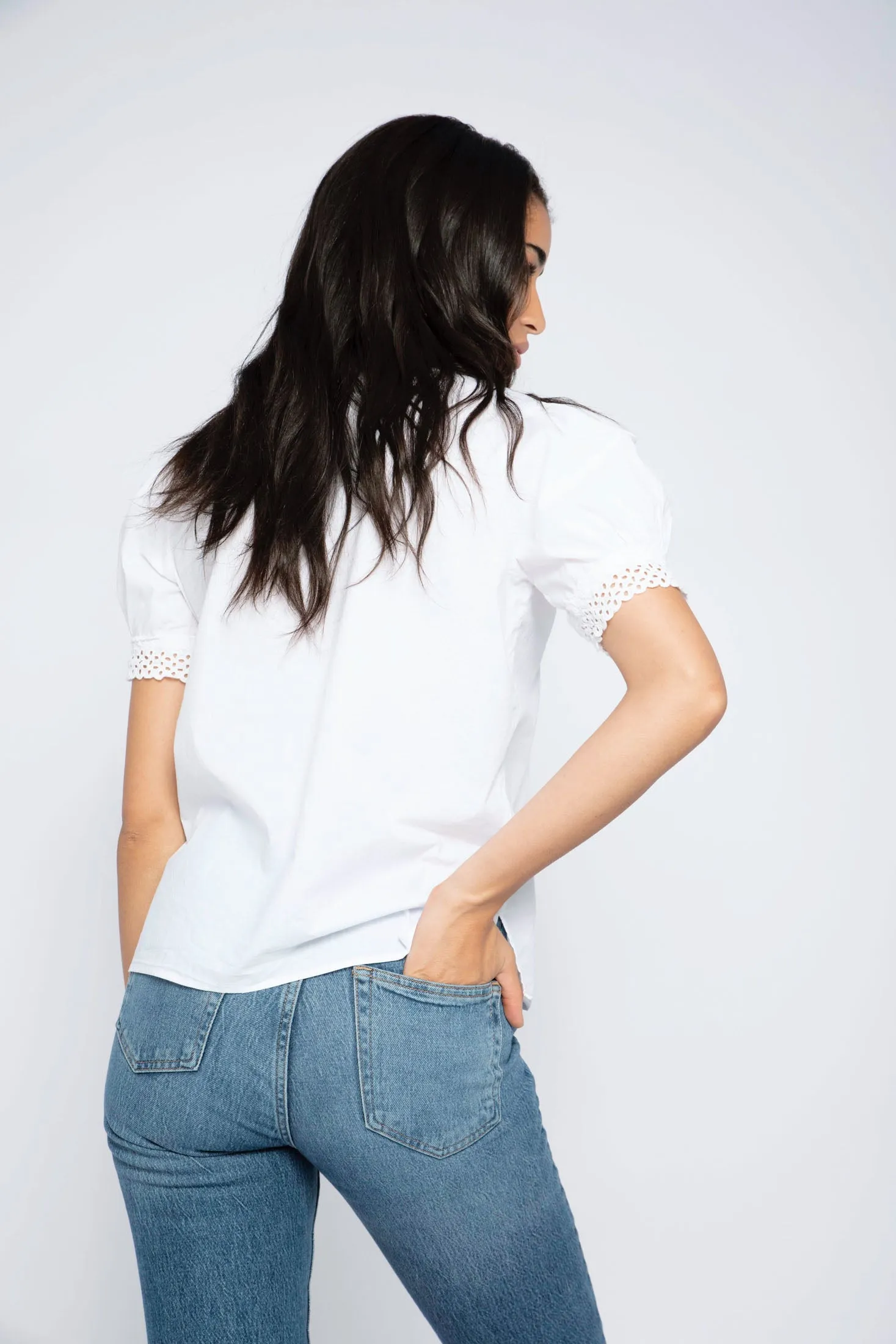 Capri Blouse - White