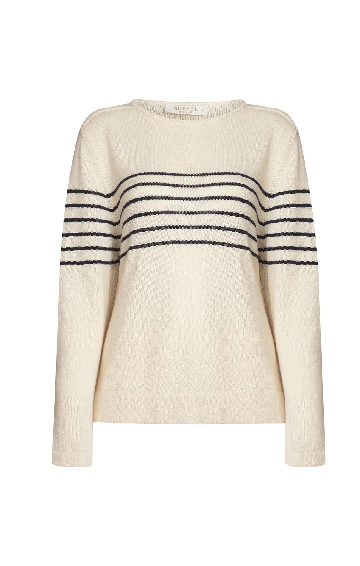 Carrie Sweater - Ecru/Marine