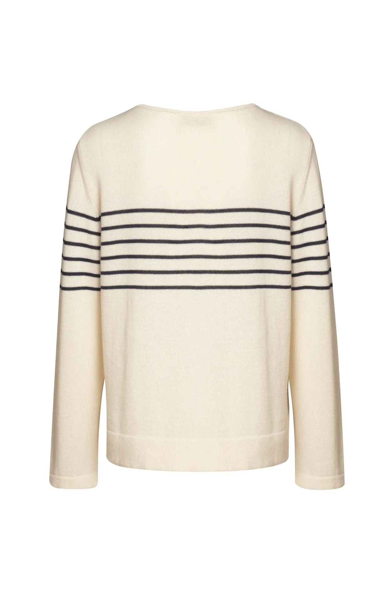 Carrie Sweater - Ecru/Marine