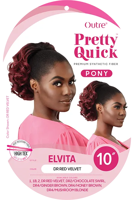 ELVITA | Outre Drawstring Ponytail | Pretty Quick Pony