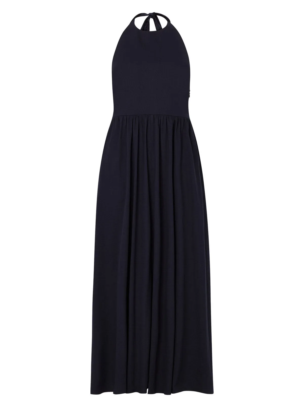 Freya Navy Cotton Halterneck Dress