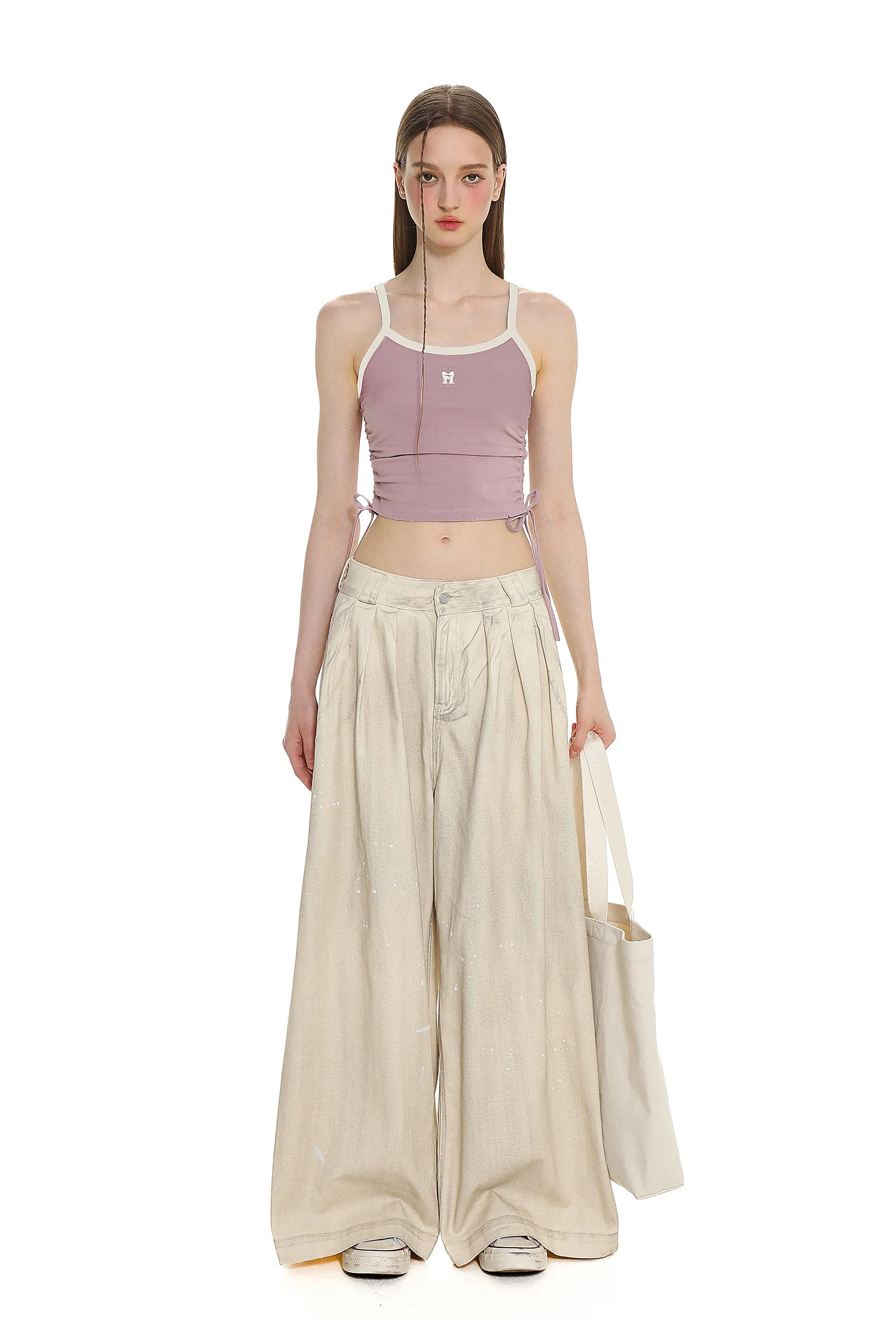 Halter Undershirt Slim Slim Sleeveless Tops【s0000008647】
