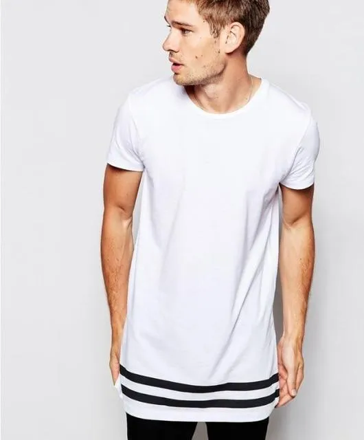 Longline Striped Long T-Shirt - 2 Colors