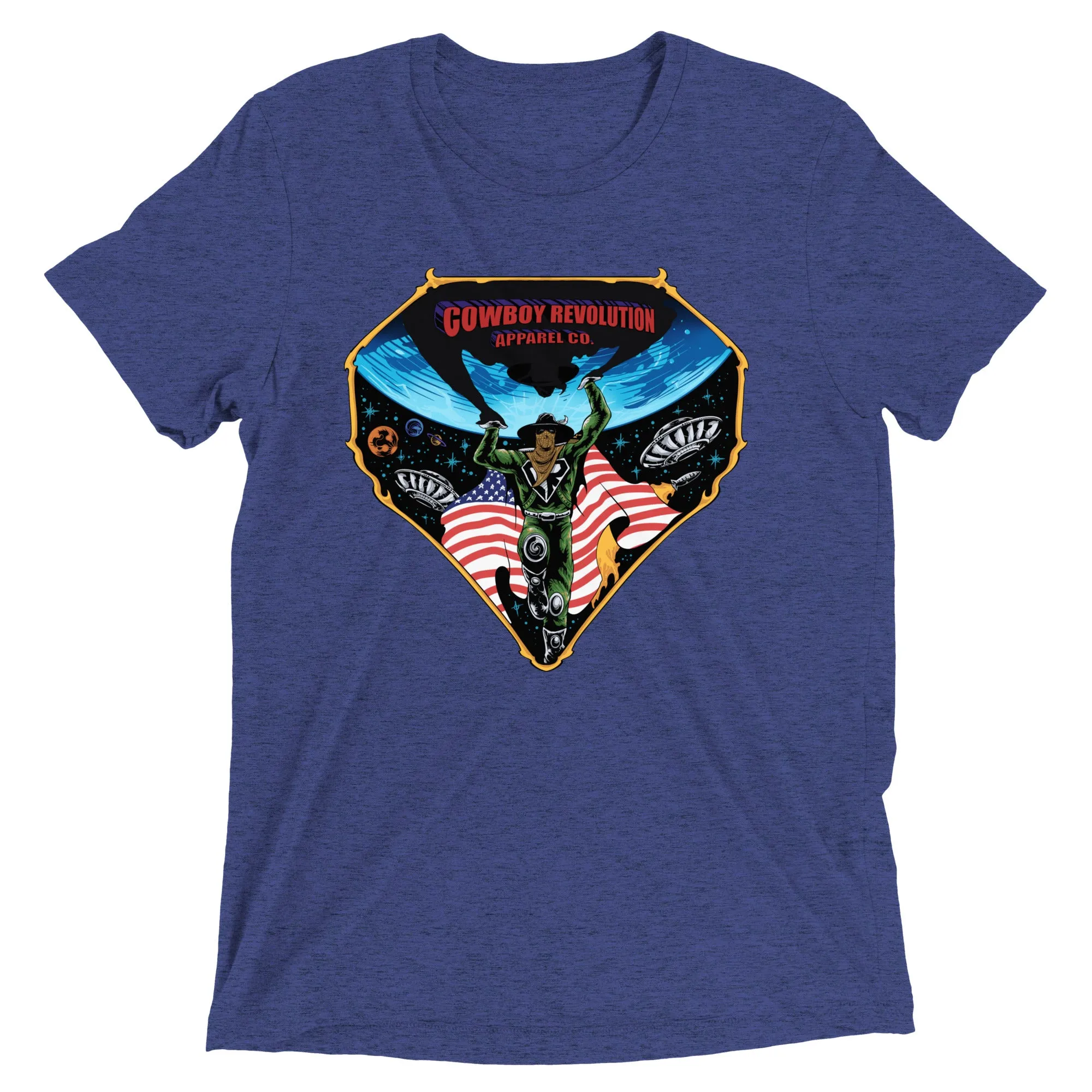 "Weight Of The World" Cowboy Revolution Short Sleeve Tri-Blend Tee