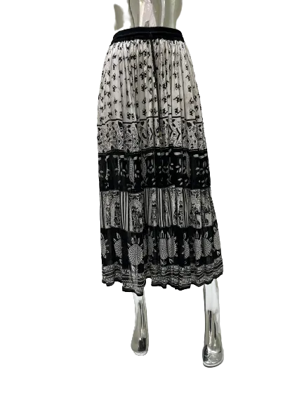 RAYON PRINTED SKIRT PRINT 134