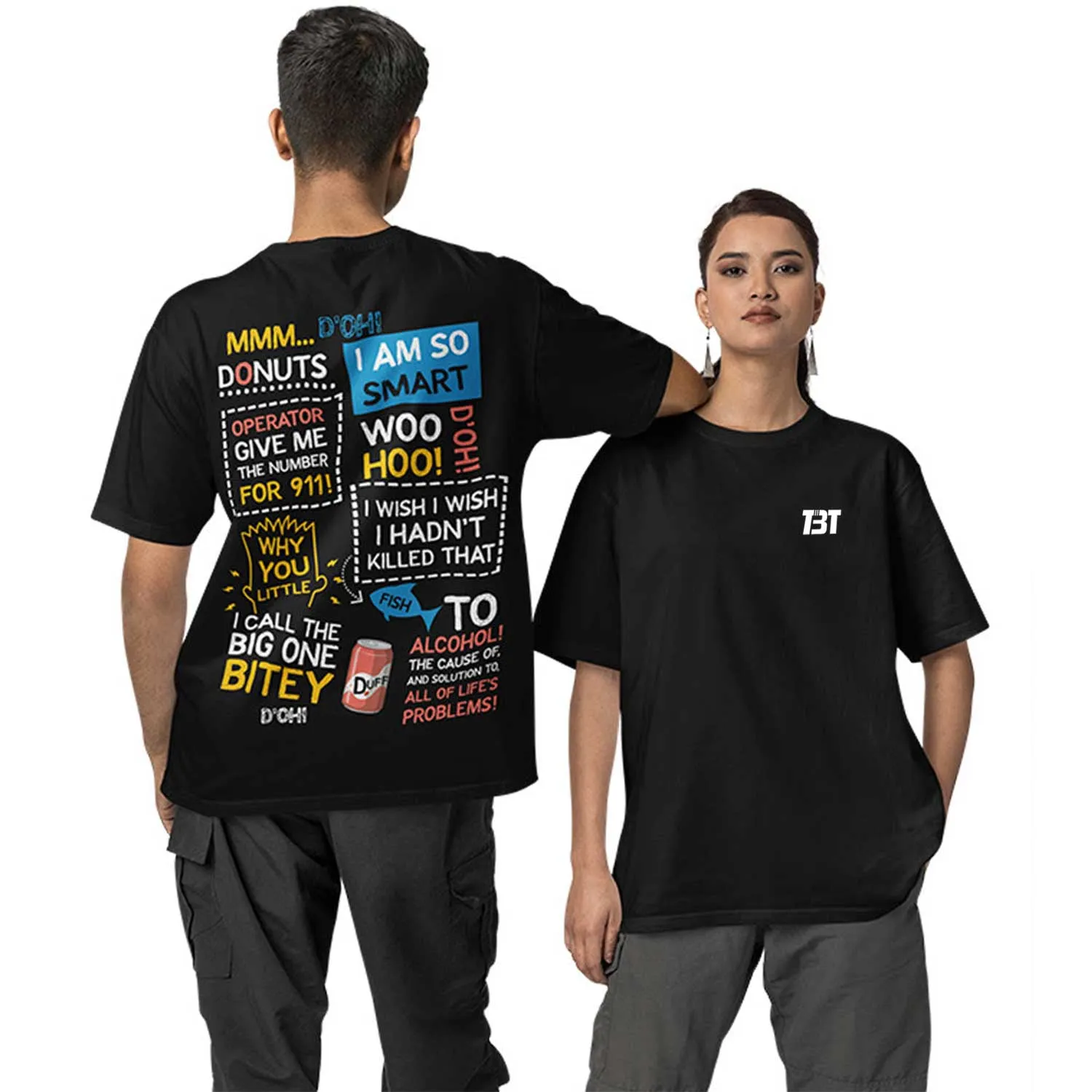 The Simpsons Oversized T shirt - Doodle